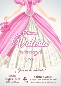 1071 Princess Pink Dress design preview