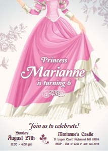 1072 Princess Pink Dress design preview