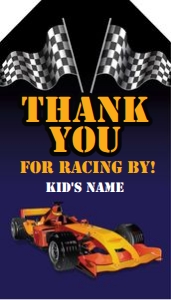 1086 Blue Helmet Favor: 1086 Blue Helmet Race Car CORJL