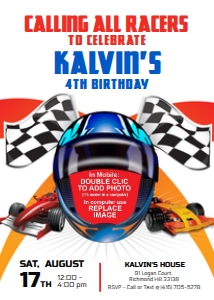 1089 Blue Helmet Race Car CORJL design preview