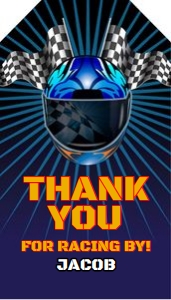 1091 Blue Helmet Race Car FAVOR: 1091 Blue Helmet Race Car CORJL