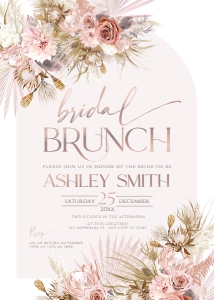A003 Bridal brunch Invite 5x7in: A003 Bridal Brunch Invite