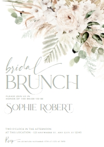 A007 Bridal Brunch Invite 5x7in: A007 Bridal Brunch Invite