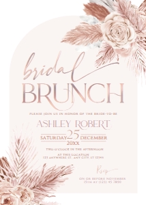 A002 Bridal Brunch Invite 5x7in: A002 Bridal Brunch Invite