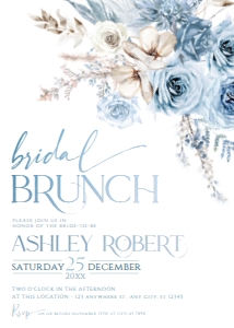 A004 Bridal Brunch Invite 5x7in: A004 Bridal Brunch Invite