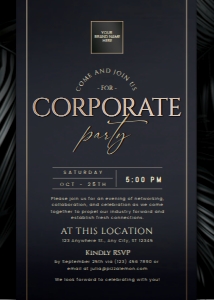 C012 Business Invitation 5x7in design preview