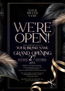 C004 Grand Opening Invite: C004 Grand Opening Invitation 5x7in