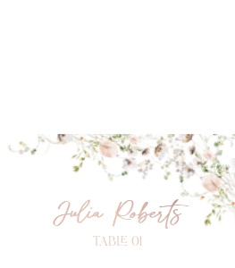 B003 Place Card Folded 3.5x2in: B003 Menu Napkin Thank You Note