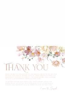 B005 Thank You Card 3.5x5in Folded: B005 Bridal Shower Bundle