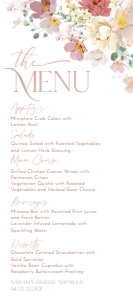 B005 Menu 4x9in: B005 Bridal Shower Bundle