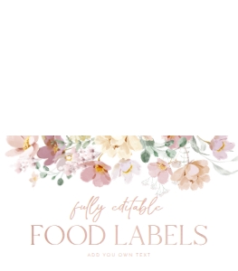 B005 Food Label 3.5x2in Folded: B005 Bridal Shower Bundle