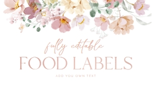 B005 Food Label 3.5x2in Flat: B005 Bridal Shower Bundle