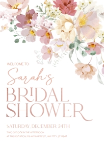 B005 Welcome Sign Vertical A1 23.4x33.1in: B005 Bridal Shower Bundle