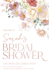 B005 Welcome Sign Vertical 24x36in: B005 Bridal Shower Bundle