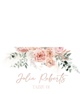 B008 Place Card Folded 3.5x2in: B008 Bridal Shower Bundle