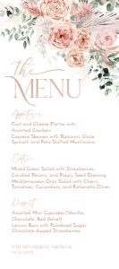 B008 Menu 4x9in: B008 Bridal Shower Bundle