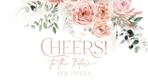B008 Mini Champagne Label 3.5x2in: B008 Bridal Shower Bundle