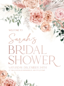 B008 Welcome Sign Vertical 18x24in: B008 Bridal Shower Bundle