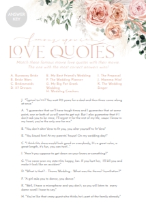 B008 Bridal Shower Games Answer Key 5x7in: B008 Bridal Shower Bundle