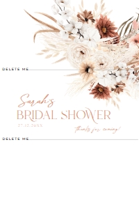 B006 Chocolate Wrapper Aldi: Boho Bridal Shower Bundle, Fall Bridal Shower Invitation Template