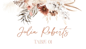 B006 Place Card Flat: Boho Bridal Shower Bundle, Fall Bridal Shower Invitation Template