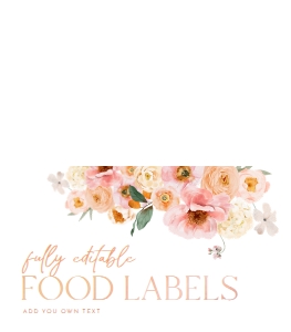 B007 Food Label Folded: B007 Bridal shower Bundle