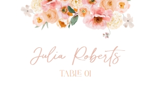 B007 Place Card Flat: B007 Menu Napkin Thank You Note
