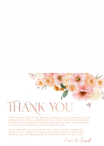 B007 Thank You Card Folded: B007 Bridal shower Bundle
