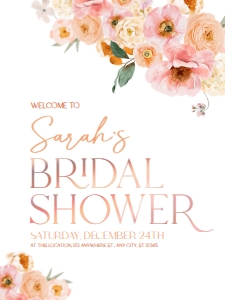 B007 Welcome Sign Vertical 18x24: B007 Bridal shower Bundle