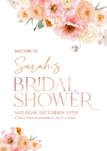 B007 Welcome Sign Vertical A2: B007 Bridal shower Bundle