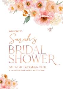 B007 Welcome Sign Vertical A1: B007 Bridal shower Bundle