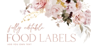 B009 Food Label Flat: B009 Bridal Shower Bundle
