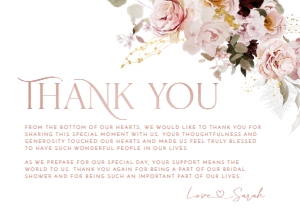 B009 Thank You Card Flat: B009 Thank You Card