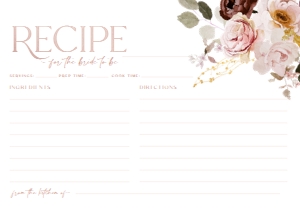 B009 Recipe Card: B009 Bridal Shower Bundle