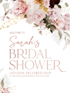 B009 Welcome Sign Vertical 18x24: B009 Bridal Shower Bundle