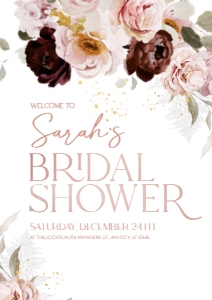 B009 Welcome Sign Vertical A1: B009 Bridal Shower Bundle
