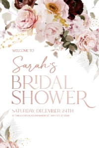 B009 Welcome Sign Vertical 24x36: B009 Bridal Shower Bundle
