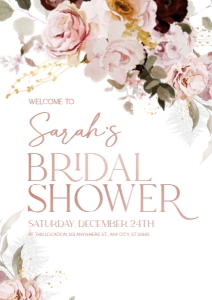 B009 Welcome Sign Vertical A2: B009 Bridal Shower Bundle