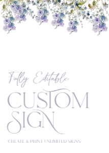 B010 Custom Sign 5x7: B010 Bridal Shower Bundle