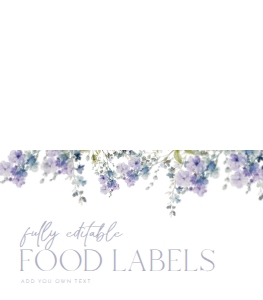 B010 Food Label Folded: B010 Bridal Shower Bundle