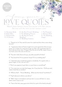 B010 Bridal Shower Games Answer Key: B010 Bridal Shower Bundle