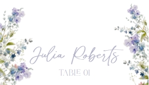 B010 Place Card Flat: B010 Bridal Shower Bundle