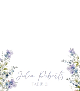 B010 Place Card Folded: B010 Bridal Shower Bundle