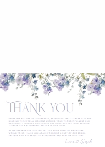 B010 Thank You Card Folded: B010 Bridal Shower Bundle
