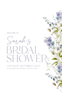 B010 Welcome Sign Vertical 24x36: B010 Bridal Shower Bundle