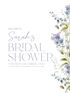 B010 Welcome Sign Vertical 18x24: B010 Bridal Shower Bundle
