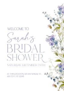 B010 Welcome Sign Vertical A2: B010 Bridal Shower Bundle