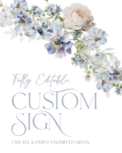 B011 Custom Sign 8x10: B011 Bridal Shower Bundle