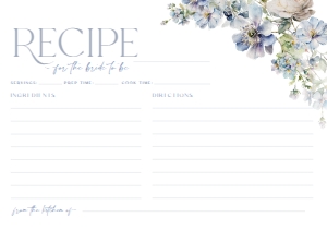 B011 Recipe Card: B011 Bridal Shower Bundle