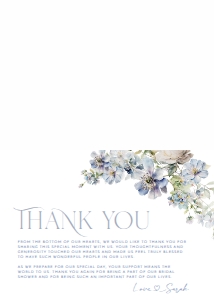 B011 Thank You Card Folded: B011 Bridal Shower Bundle